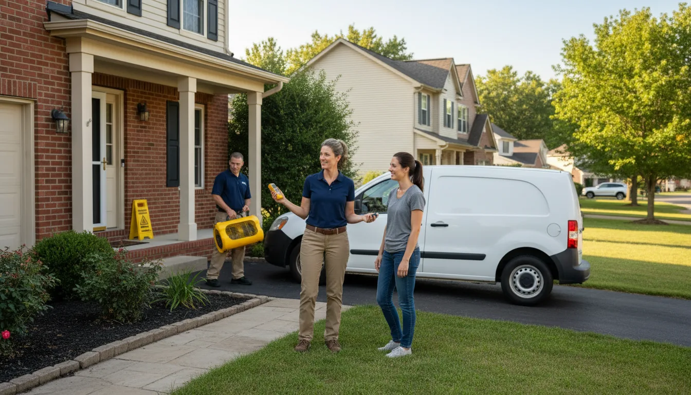 Residential water damage restoration in Sells, AZ